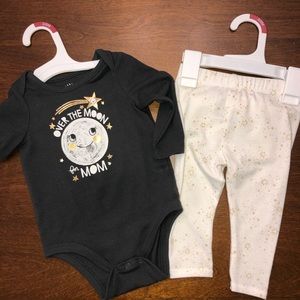 👶🏽Baby Girl Cat & Jack 2-piece set 3-6 mo👶🏽